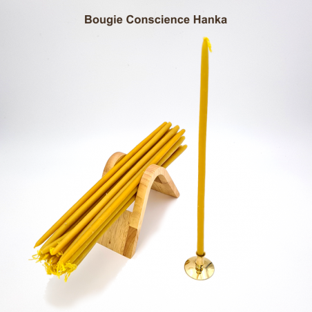 Éveillez votre conscience intérieure avec la Bougie Conscience Hanka, une invitation à la transformation spirituelle