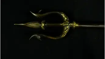 Détail des trois pointes du trishula