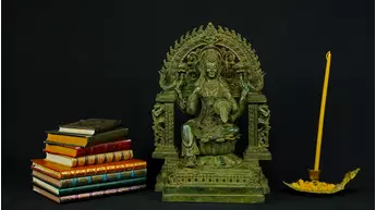 Statue bénie de Guanyin n°4 en laiton