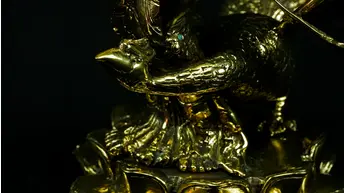Détail du cygne de Saraswati