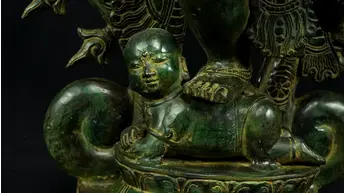 Détail du rat au pied de Ganesh Nataraja