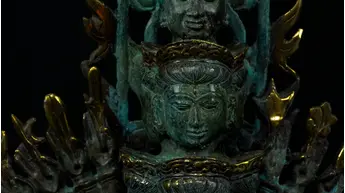 Statue bénie d’Avalokiteshvara aux 1 000 bras, exemplaire n°2, détail complémentaire n°7