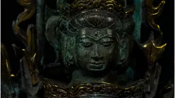 Détail du visage d’Avalokiteshvara aux 1 000 bras n°3