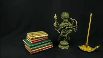 Shiva Nataraja béni n°1 en laiton réalisé à la cire perdue