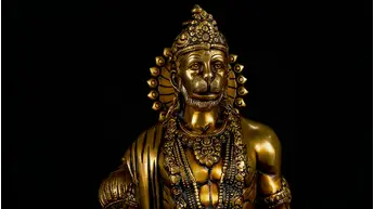 Détail du visage de Hanuman n°2