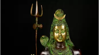 Statue sacrée bénie – Grand Shiva au trident – 61 cm, vue complémentaire n°4