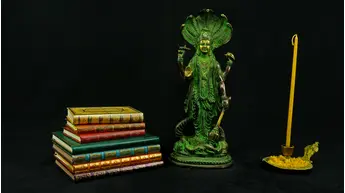 Statue bénie de Dhanvantari provenant d’Inde