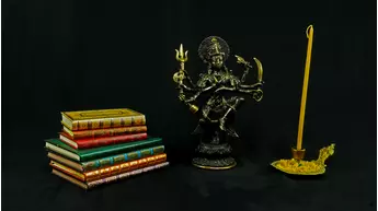 Shiva Nataraja béni n°2 en laiton réalisé à la cire perdue