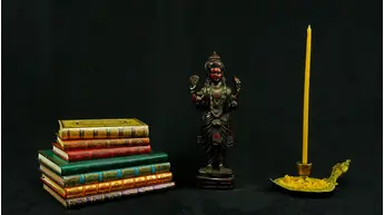 Statue bénie de Dhanvantari n°2 en laiton