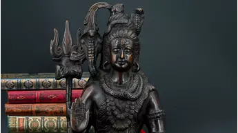 Détail du visage de Shiva