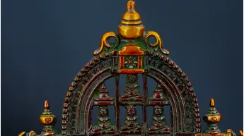 Détail de l’arche du sanctuaire de Mahavira
