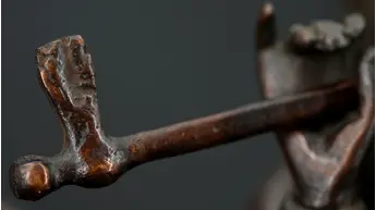Détail de la flûte de Krishna