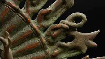 Statue bénie d’Avalokiteshvara aux 1 000 bras en laiton, détail complémentaire n°27