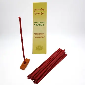 Trouvez la paix intérieure et le pardon avec l'encens Chenrezig. Libérez-vous des charges karmiques
