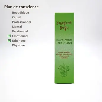 Révélez les aspects cachés de vous-même grâce à l'encens Tara verte, un précieux outil pour le développement personnel.