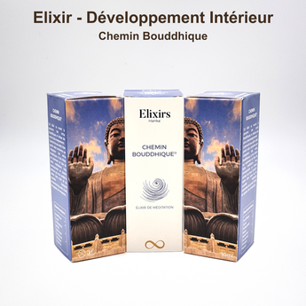 Coffret Chemin des Bouddhas ouvert avec ses flacons
