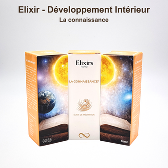 Coffret de l’Élixir de Connaissance ouvert