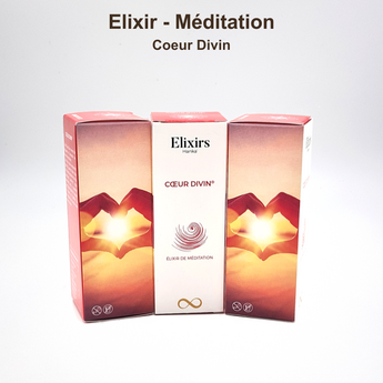 Coffret de l’élixir Cœur Divin ouvert