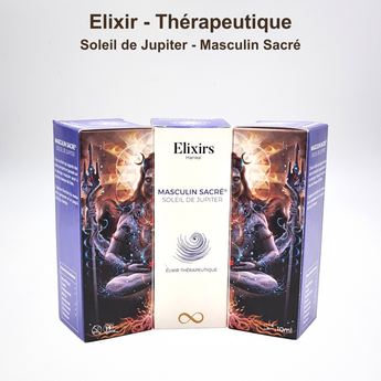 Coffret Soleil de Jupiter ouvert avec ses flacons