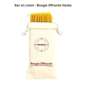 Sac en coton Hanka pour transporter une bougie