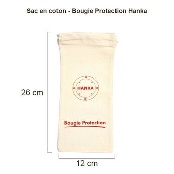 Sac en coton Hanka pour bougie – modèle 12
