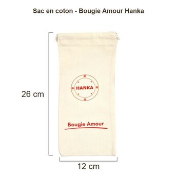Sac en coton Hanka pour bougie – modèle 14