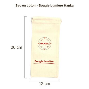 Sac en coton Hanka pour bougie – modèle 5