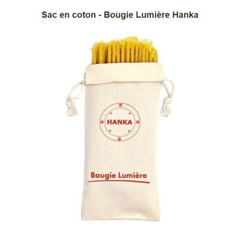 Sac en coton Hanka pour bougie – modèle 6