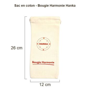 Sac en coton Hanka pour bougie – modèle 8