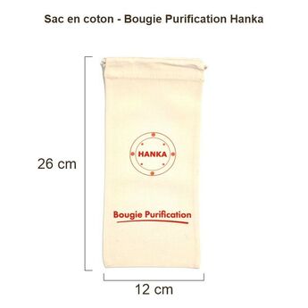Sac en coton Hanka pour bougie – modèle 10