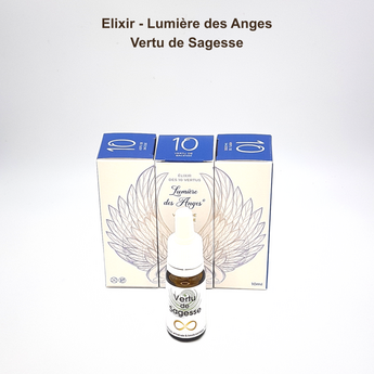 Flacon Vertu de Sagesse devant son étui