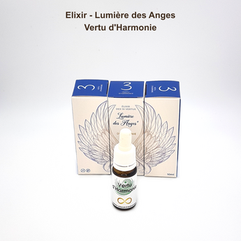 Flacon Vertu d’Harmonie devant son étui