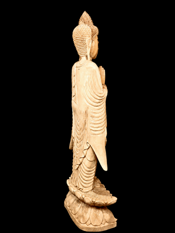 Statue sacrée bénie – Bouddha – Sérénité Céleste – 153 cm, vue complémentaire n°6