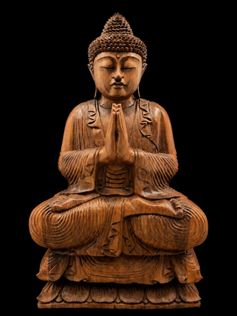 Bouddha béni Ancrer la Lumière, vue de face