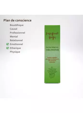Révélez les aspects cachés de vous-même grâce à l'encens Tara verte, un précieux outil pour le développement personnel.