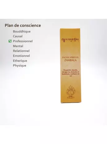 Encens Zambala Hanka : renforce notre confiance en nous-mêmes et en notre capacité à réaliser nos objectifs