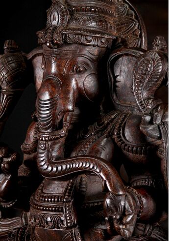 Statue sacrée bénie – Grand Ganesh – 92 cm, vue complémentaire n°5