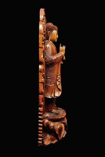 Bouddha béni de l’Enseignement Céleste, profil droit