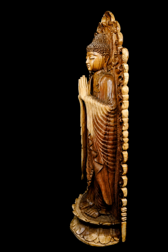 Bouddha sous l’Arche de Lumière, profil droit