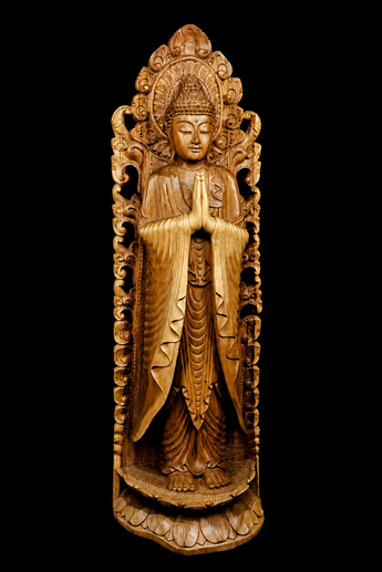 Très grand Bouddha béni sous une Arche de Lumière