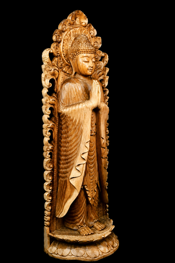 Statue sacrée bénie – Bouddha – Arche de Lumière – 151 cm, vue complémentaire n°4