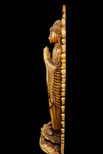 Statue sacrée bénie – Bouddha – Arche de Lumière – 151 cm, vue complémentaire n°9