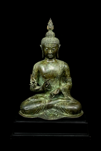 Bouddha béni de la Sagesse, Dissipateur des Ténèbres, en laiton