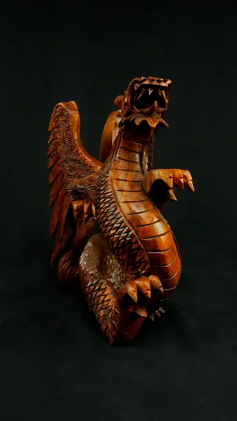 Statue sacrée bénie – Dragon 40 cm n°1, vue complémentaire n°3