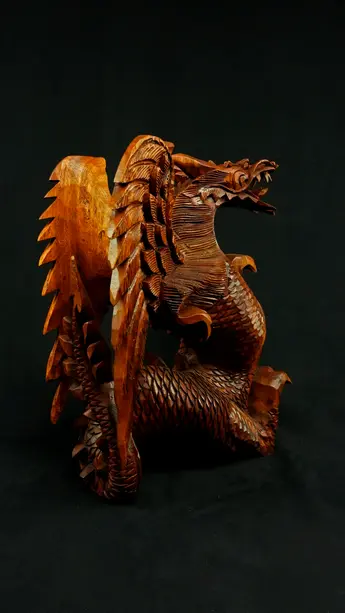 Statue sacrée bénie – Dragon 40 cm n°1, vue complémentaire n°5