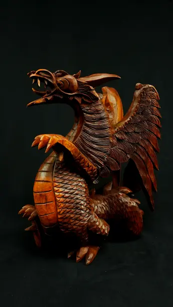 Statue sacrée bénie – Dragon 40 cm n°1, vue complémentaire n°9