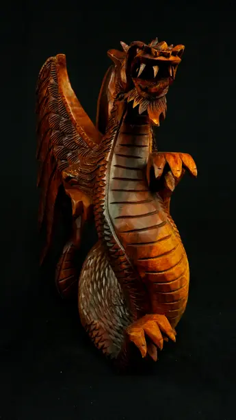 Statue sacrée bénie – Dragon 40 cm n°2, vue complémentaire n°7