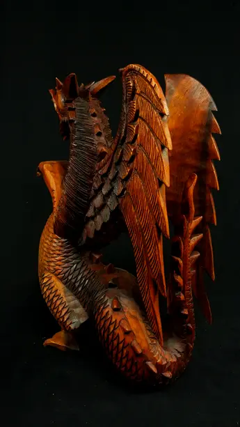Statue sacrée bénie – Dragon 40 cm n°2, vue complémentaire n°4