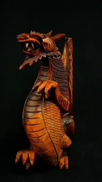 Statue sacrée bénie – Dragon 40 cm n°2, vue complémentaire n°3