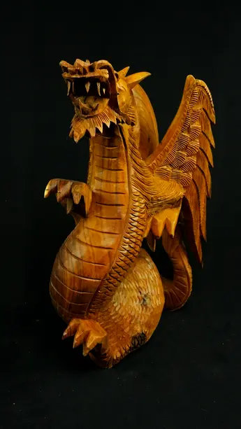 Statue sacrée bénie – Dragon 40 cm n°3, vue complémentaire n°4